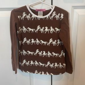 E-land Kids horse long-sleeved shirt size 5
